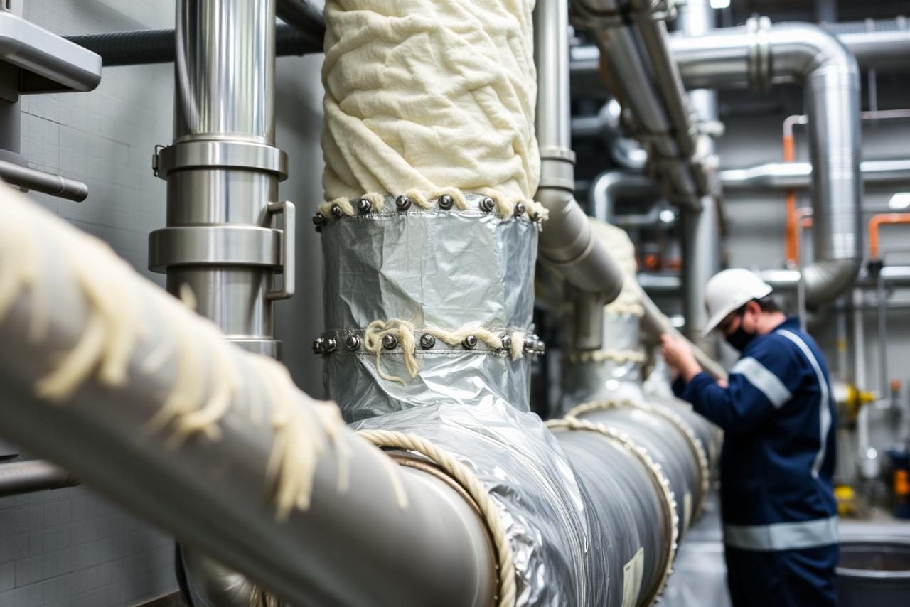 Industrial insulation materials and thermal protection products